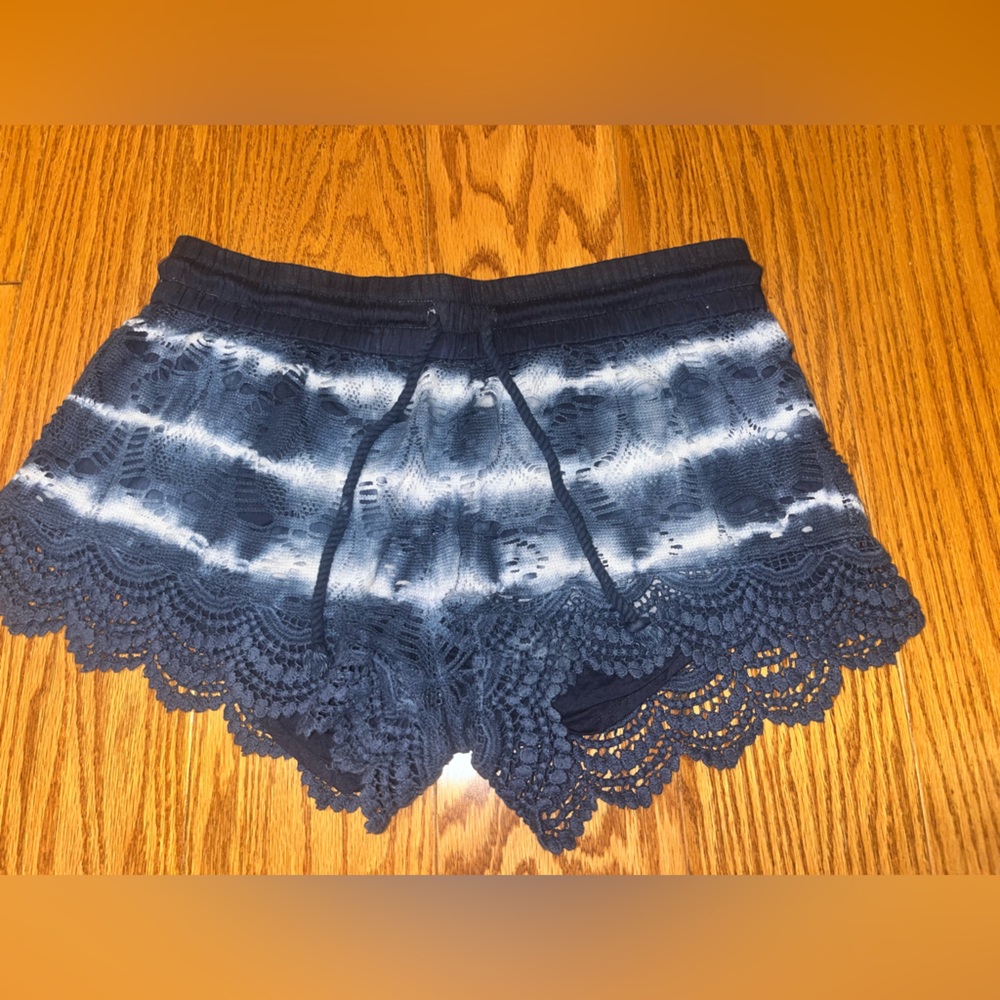 Indigo Rein Blue Tie-Dye Shorts